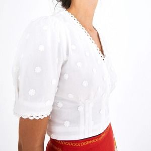 FARM Rio Harmonia Daisy Embellished Crop Top